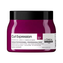 Load image into Gallery viewer, L&#39;Oreal Professional Curl Expression Intensive Moisture Rich Masque - 500ml A buttery-rich hair mask for 3B-4C curl and coil patterns that deeply moisturizes, easily detangles, and redcuces frizz for long-lasting definition with enhanced shine.

