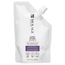 Load image into Gallery viewer, MATRIX Biolage Hydrasource Deep Treatment Pack is a multi-use deep treatment hair mask that infuses extremely dry hair with moisture and nourishment. Hair is instantly nourished with less breakage. Hair feels softer, more manageable and looks and feels healthier.
