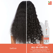 Load image into Gallery viewer, Biolage All In One Multi-benefit formula that can be used to smooth, detangle, and control frizz. Multi-use formula that can be used as a pre-shampoo, leave-in, and overnight treatment. Provides shine and softness for an easy manageable finish.
