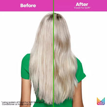 Load image into Gallery viewer, Matrix Food For Soft Hydrating Shampoo targets dry hair and instantly transforms it for touchably soft results, providing 7x more moisture for up to 72 hours when used as a system of Food For Soft Shampoo, Conditioner, or Mask &amp; Oil vs non-conditioning shampoo.
