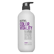 Load image into Gallery viewer, COLORVITALITY Shampoo sulfate free formula maintains color up to 3 times longer**, sealing in color and preserving vibrancy of color treated hair. Restores radiance.  **Three times longer than products without COLORVITALITY procolor shield, with the use of COLORVITALITY Shampoo and Conditioner.
