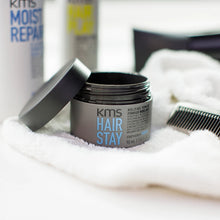 Load image into Gallery viewer, KMS Molding Pomade allows a multitude of hairstyles with its moldable, yet strong hold formula that is never sticky. Hair is touchable, shiny without being greasy.
