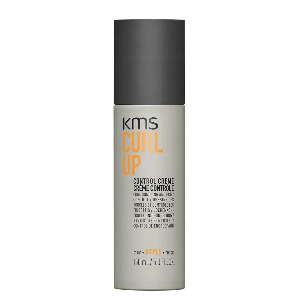 KMS CURLUP Control Creme shapes and bundles curls, provides lasting separation with a frizz free finish. Use to define curls and add shine. Use in dried hair to control frizz and bundle curls.