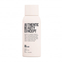 Authentic Beauty Concept's lightweight Dry Shampoo texturizes and refreshes styles. Key Benefits: Refreshes styles & delivers grip on freshly washed bases Provides light style control & moldability Heat protection up to 450 degrees F Aerosol bodifying powder spray