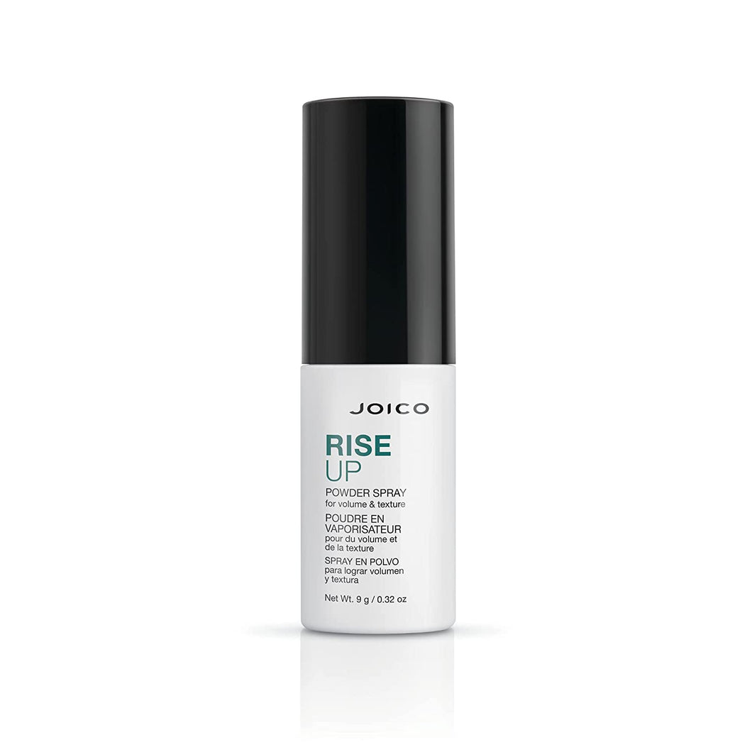 Joico's Rise Up Powder Spray elevates limp hair with just a few puffs. It delivers immediate volume at the roots and light texture throughout hair.  Benefits Instant volume Easy, targeted, mess-free application Long-lasting, flexible hold Protects hair from pollutants* *Laboratory tested using pollution particles