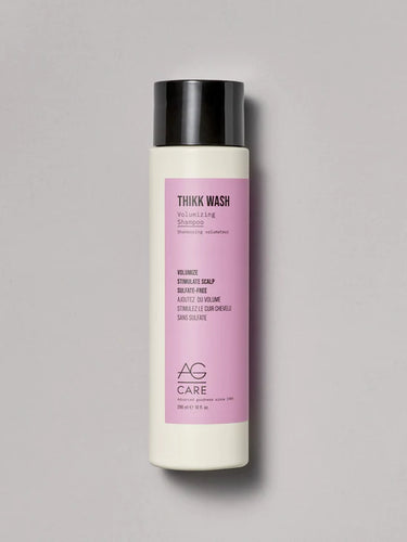 AG Thikk Wash Volumizing Shampoo Thikk Wash’s weightless formulation effectively boosts volume in fine to medium hair by using an abundance of body building panthenol, keratin and silk proteins.