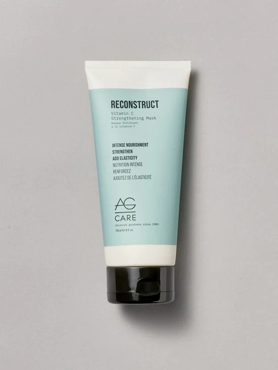 Get stronger, shinier and more radiant hair with this nutrient-rich mask, packed with vitamin C, plant-based squalene and shea butter to help increase collagen and add elasticity. AG Reconstruct Vitamin C Strengthening Mas