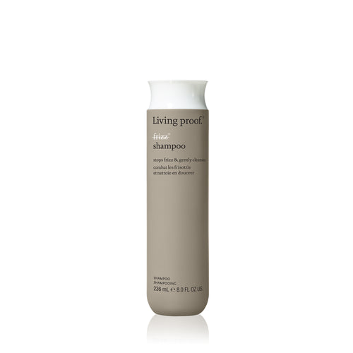 Living Proof No Frizz Shampoo A rich lather shampoo that is the first step in fighting frizz.  Weightlessly blocks humidity Smooths hair strands Nourishes and conditions