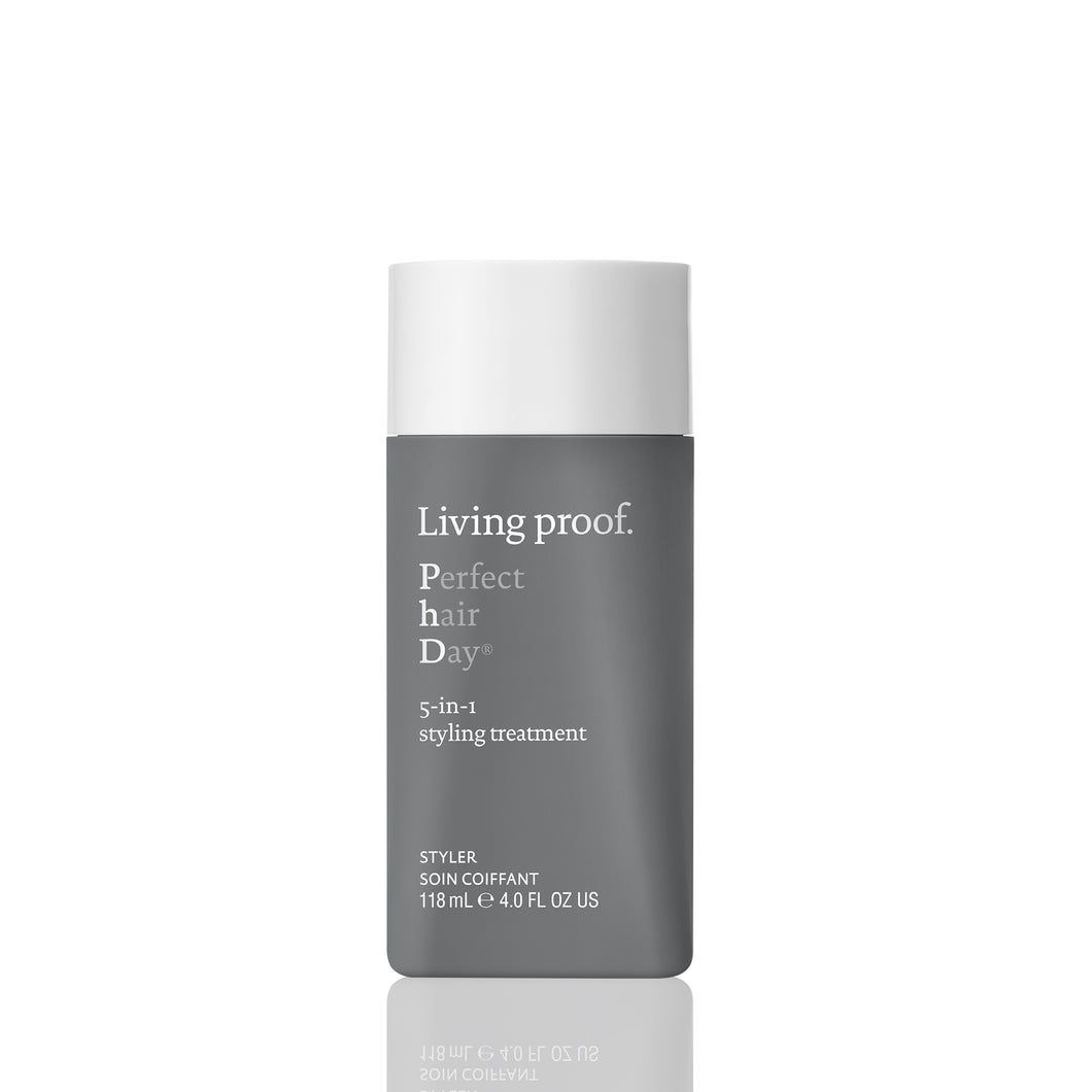 Living Proof Perfect hair day 5 - 1 styling treament  A genius styling treatment that allows you to style and treat in one step for smoothness, volume, conditioning, strength, and polish. Styles with volume and smoothness Conditions and strengthens Adds shine Heat protection (up to 450°F/230°C)