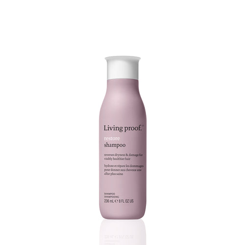 Living Proof Restore Shampoo A gentle shampoo that’s the first step to making dry, damaged hair feel and look visibly healthier.     Helps restore damaged hair cuticles Strengthens and protects hair from damage