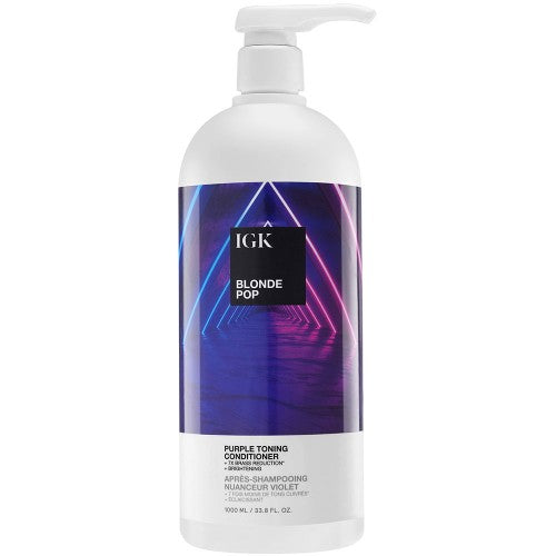 Instantly neutralize brass, soften strands, moisturize, and add shine with this blonde-enhancing conditioner. Treat blonde and highlighted hair to the ultimate balance between color-toning pigments and essential moisture for 7x reduced brassiness* and a brighter, more vibrant look. Boosted with violet pigment, purple rice, and moisture-rich squalane to restore essential moisture, brilliance, and shine.