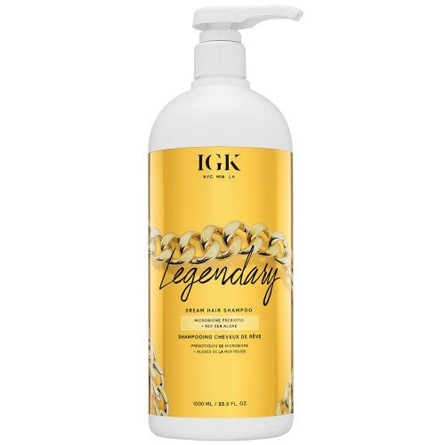 A multi-benefit lightweight shampoo and conditioner that adds moisture, shine, smoothness and strength for nourished hair and scalp. This hair perfecting shampoo gives you the hair you’ve always dreamed of. Suitable for all hair types, this multi-tasking formula delivers healthier-looking hair while adding shine, body and manageability for softer, stronger strands. IGK LEGENDARY