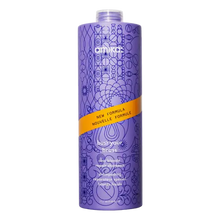 Load image into Gallery viewer, Amika Bust Your Brass Blonde Purple Shampoo A purple shampoo that neutralizes orange, brassy tones in blonde, gray, and silver hair for bright, cool-toned results. Hair Type: Straight, Wavy, Curly, and Coily Hair Texture: Fine, Medium, and Thick
