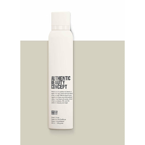 AUTHENTIC BEAUTY CONCEPT AMPLIFY MOUSSE, Authentic Beauty Concept's Amplify Mousse is a lightweight, medium hold mousse with protection against blow-dry damage. It boosts body and volume, adds light grip to the hair and leaves it thick with a natural feel.