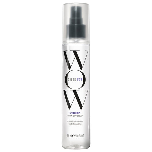  alcohol-free blow-dry spray with heat protection that cuts drying time by 30 percent for faster, healthier-looking results.  Hair Type: Straight, Wavy, Curly, and Coily  Hair Texture: Fine, Medium, and Thick  Hair Concerns: - Color Safe - Damage/Split Ends/Breakage - Color Fading