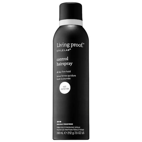 Living Proof Control Hairspray ✔ Straight ✔ Wavy ✔ Curly ✔ Coiled ✔ Tightly Coiled  What it is: A hairspray that delivers all-day firm hold with touchability and movement.  Key benefits: - Provides firm hold - Adds shine