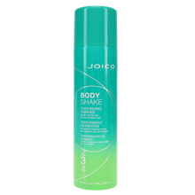 Load image into Gallery viewer, Joico&#39;s Body Shake Texturizing Finisher is a buildable spray that&#39;s never stiff or sticky. Delivering a plush finish and the freedom to touch and retouch.  Benefits Instant lift, plush volume, and texture Dries quickly and lasts all day Ideal for fine to medium hair Creates a great foundation for any updo Stainless-steel ball technology ensures an ideal balance of powder and liquid Thermal protection up to 450 F (232 C) Humidity protection
