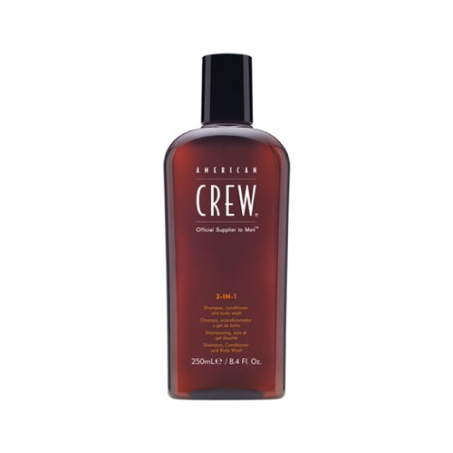 American Crew 3-in-1 Shampoo has a formula with a triple action that acts as a shampoo, a hair and even beard conditioner and as a body wash. In this sense, this product makes the whole bathing process much more practical and faster since with just one product you can make your hair, beard and body cleaner and refreshed.