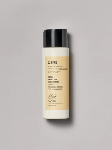 AG Sleeek Argan & Coconut Conditioner Transform dry hair, nourishing each strand to feel super smooth and shiny with this hyper-rich coconut- and argan-infused conditiner.