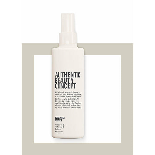Authentic Beauty Concept's Blow Dry Primer is a fluid prep mist that protects hair against blow-dry damage and creates the ideal base for any hairstyle. It provides subtle control with light conditioning and can also be used as a cutting aid. 