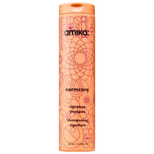 Load image into Gallery viewer, amika Normcore Sulfate Free Shampoo Find hair’s new normal – hydrated, soft and shiny – with this everyday shampoo, infused with a cocktail of vitamins and antioxidants.  What it is: A sulfate-free, everyday shampoo that gently removes buildup and infuses hair and scalp with omega-7 rich, sea buckthorn for soft, silky, bouncy hair.
