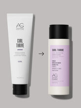 Load image into Gallery viewer, AG Curl Thrive Hydrating Conditioner. Curl confidence is rooted in moisture. Quench parched strands with Curl Thrive conditioner, a luxurious and hydrating formula that fights frizz and helps define curls
