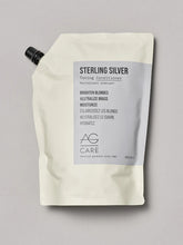 Load image into Gallery viewer, AG Colour Care Sterling Silver Toning Conditioner Blonde or silver hair needs specific conditioning and our Sterling Silver is up for the challenge. Formulated to eliminate brassy, yellow tones from blonde and silver hair with its unique violet base, our toning conditioner provides intense moisture
