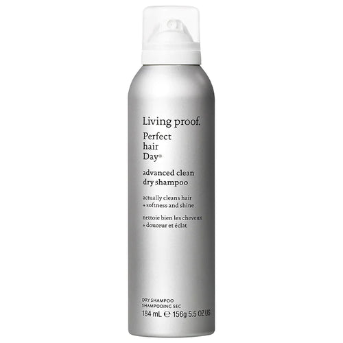 Living Proof Perfect hair Day Advanced Clean Dry Shampoo An advanced dry shampoo that removes oil, sweat, and odor from hair while adding softness and shine for that fresh-out-of-the-shower look and feel.