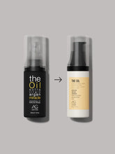 Load image into Gallery viewer, Rich in organic Moroccan argan oil, add indescribable softness, shine and slip to all hair types with this lightweight and non-greasy formula that won’t weigh hair down or discolour blonde hair. Apply a small amount to damp or dry hair and style as usual. AG The oil argan smoothing oil
