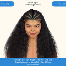 Load image into Gallery viewer, A hydrating, silicone-free treatment oil clinically shown to reduce frizz and breakage while boosting shine and protecting against heat up to 450°F  Water Sign Hydrating Hair Oil with Hyaluronic Acid
