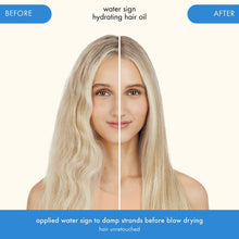 Load image into Gallery viewer, A hydrating, silicone-free treatment oil clinically shown to reduce frizz and breakage while boosting shine and protecting against heat up to 450°F Water Sign Hydrating Hair Oil with Hyaluronic Acid
