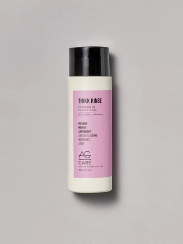 AG Thikk Rinse Volumizing ConditioneR Fine hair needs weightless conditioning. Infused with body building volumizers like panthenol, keratin and silk protein that nourish fine hair without weighing it down.