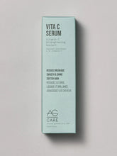 Load image into Gallery viewer, AG Repair Serum Vitamin C Strengthening Sealant Reinvent dry, damaged hair with AG’s vitamin C and plant-based squalane leave-in formula. This vegan, lightweight serum helps seal split ends and works overtime to increase elasticity, while helping to reduce breakage. Hair is left feeling silky, glossy and irresistibly soft.
