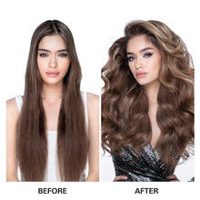 Load image into Gallery viewer, foam that bulks up fine, thin, flat hair without disturbing the cuticle so hair keeps its glow and looks and feels thick, healthy, and luxe.  Hair Type: Straight, Wavy, and Curly  Hair Texture: Fine  Hair Concerns: - Thinning - Volumizing - Color Safe
