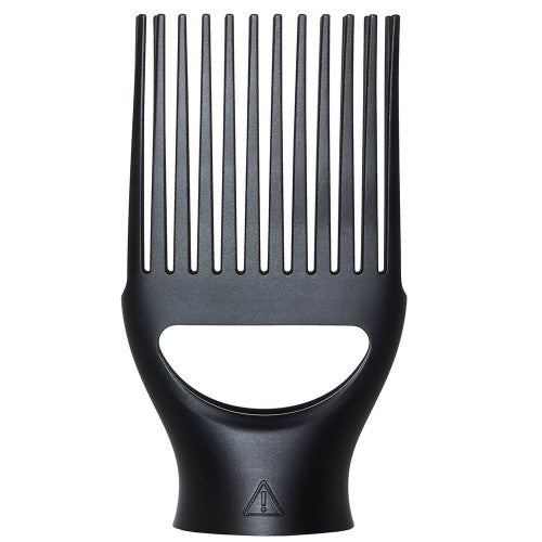 GHD Helios Pic Nozzle Take textured, curly or coily hair types to the next level with the ghd professional comb nozzle, compatible with the ghd helios hair dryer. Developed in collaboration with top stylists to help prepare for a smooth salon finish, this professional hair dryer attachment, equipped with two rows of strengthened, tapered teeth, combs through hair gently to lift and shape textured, curly or coily hair types. Attach to the ghd helios hair dryer 